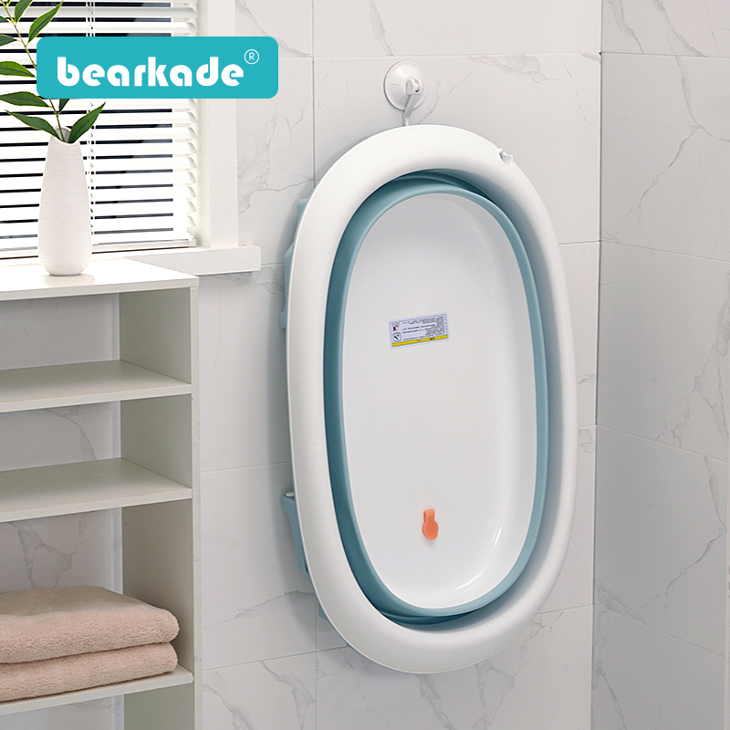 婴儿洗澡盆可折叠幼儿童家用w新生儿沐浴桶初生宝宝可坐躺浴盆大