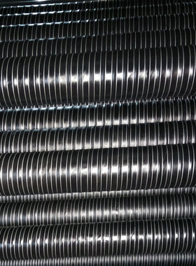 高温风管黑色硅胶钢丝通风管耐300度高温软管J排风内径50 75 100