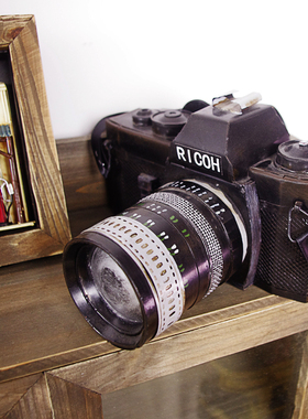 复古相机模型怀旧老式相机单反道具陈列柜摆设酒吧店铺装饰品摄影