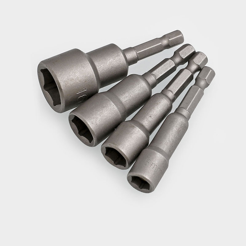 CR-V合c金钢强磁外六角套筒6角钻尾螺丝风批头6/7/8/10/12/14/17m