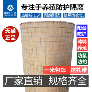 镀锌铁丝a网围栏养殖网小孔防老鼠网格鸡笼子鸽笼阳台隔离防护家