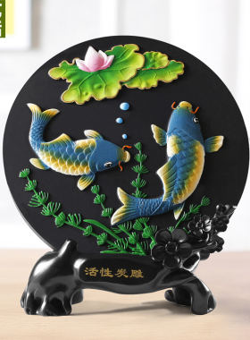 活性炭雕家居装饰品摆件客厅酒柜创意工艺品电视柜房间卧室小摆设