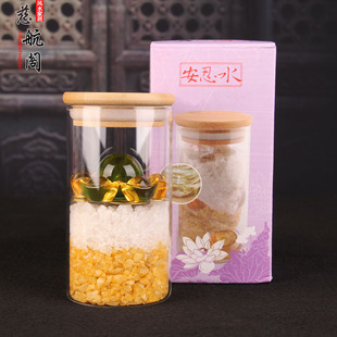 新品安忍水摆件床头朝西厕所卫生间西北角摆O件卧室客厅粗盐五黄