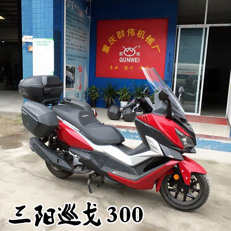 适用三阳巡弋300尾架摩托车三箱边架后备箱支架巡戈z300九妹货架