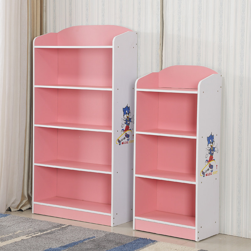 儿童书架简易学生小书柜自由组合幼儿园书柜书架卡通储物柜置物架
