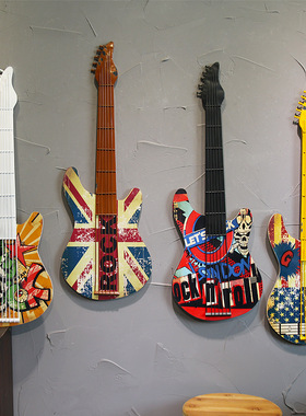 铁艺吉他墙饰创意墙面装饰居家装饰品咖啡厅墙上壁饰X酒吧墙壁挂