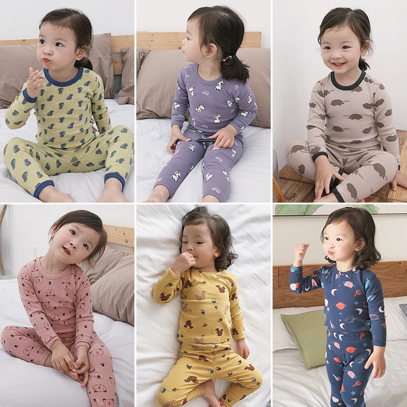 儿童羊毛拉架睡衣套装男女童宝宝冬款秋衣长袖棉质家居服内衣套装