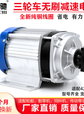 电动人力三轮车无刷电机48V60V500W800W1000瓦改装中置链条电动机