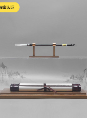 新中式毛笔架摆件创意客厅家居书房禅意办公桌玄关电视柜软装饰品