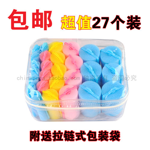 海绵发卷套装 梨花头卷发器 刘海睡眠卷发棒 美发卷发工具 27个装