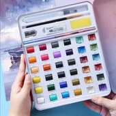 乔尔乔内珠光固体水彩颜料套装 专业美术绘画美甲晕染专用金属水彩