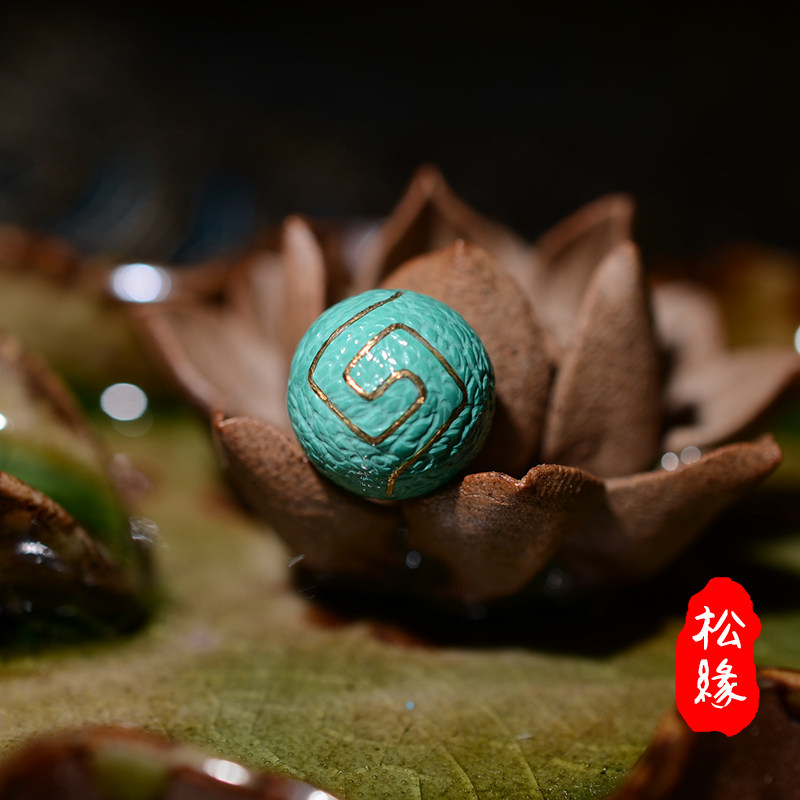 优化绿松石搓金珠子圆珠配珠文玩配饰镶嵌珠子108手串隔片diy单珠,饰品/流行首饰/时尚饰品新,DIY配件,淘宝优惠券,粉丝福利购,淘宝优惠卷