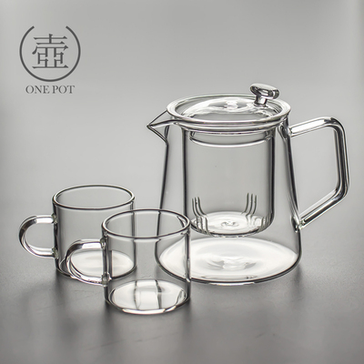 玻璃茶壶过滤泡茶壶家用耐高温耐热透明茶水分离泡茶器花茶具套装