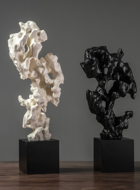 优选新中式仿真树脂太湖石摆件家居客厅玄关酒柜酒店软装工艺品装