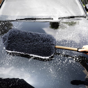 精选卡饰社鸡毛掸子除尘扫灰可伸缩禅子汽车刷子除尘洗车擦车拖把