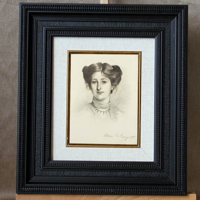 优选黑色画框油画框实木外框定做20寸a4相框装饰框素描水彩框