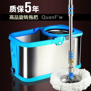 懒人家用自动拖把桶 免手洗旋转拖把拖把杆旋转通用双驱动旋转式