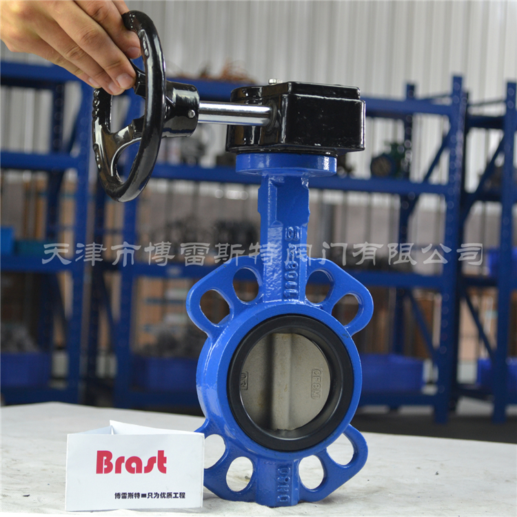 G对夹式涡轮蝶 D371X 涡轮软密封蝶 三元乙丙座304不锈钢板