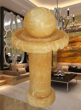 家居开业欧式简约现代创意 球流水喷泉招财门厅现代水景