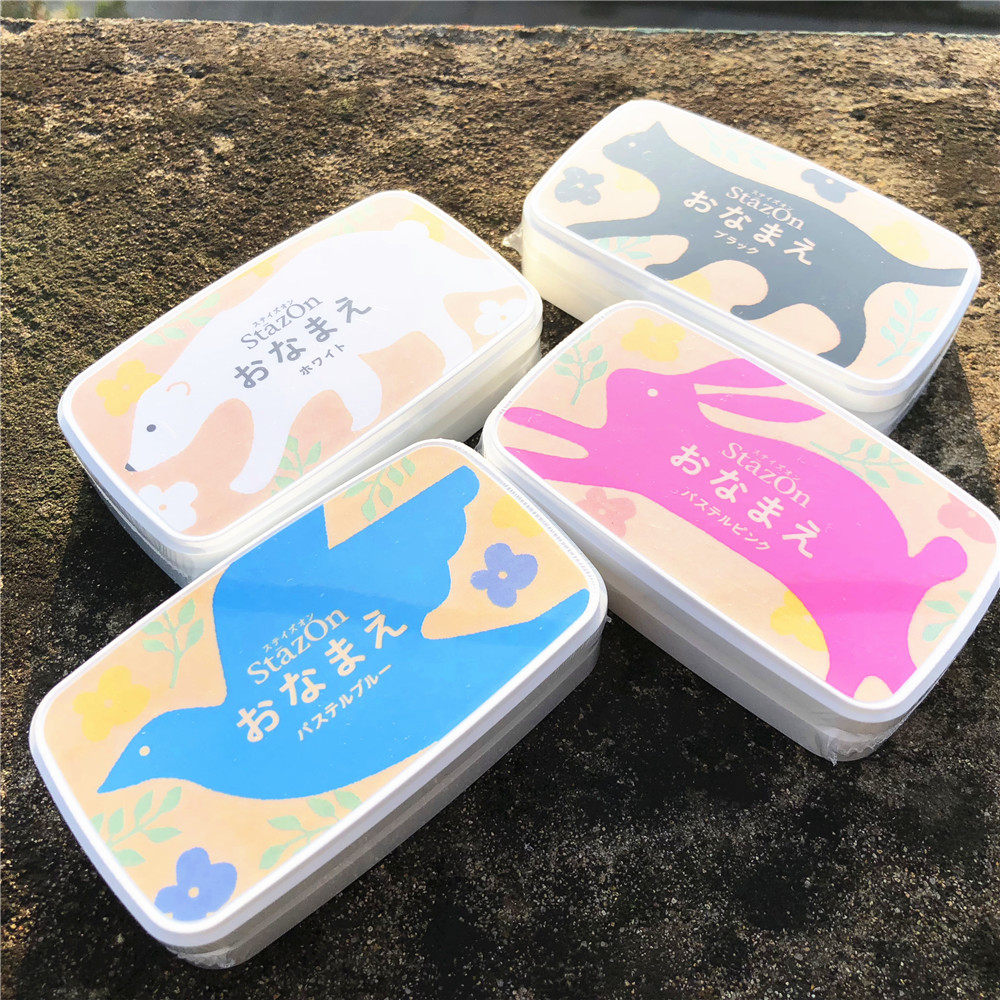 月猫 全功能印台橡章手帐剪贴动物印泥