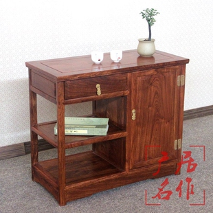 红木餐边柜花梨木茶水柜刺猬紫檀实木中式储物柜子橱柜茶柜小茶台