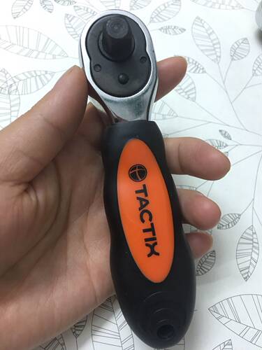 出德国拓为TACTIX套筒棘轮扳手1/4小飞 3/8中飞两用扳手 汽修工具