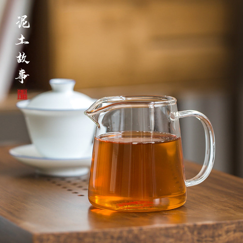 手工加厚玻璃公道杯泡茶茶漏分茶器鹰嘴茶海杯带手把玻璃功夫茶具,餐饮具,公道杯,淘宝优惠券,粉丝福利购,淘宝优惠卷