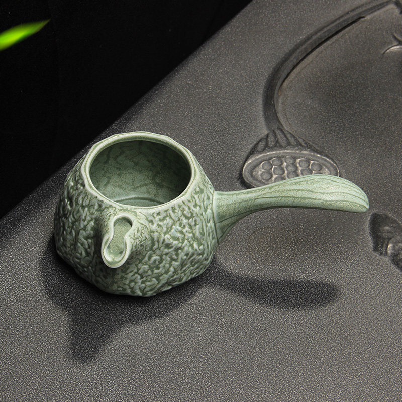 分茶器茶海公杯侧把青瓷窑变功夫茶海公杯均分茶汤茶器