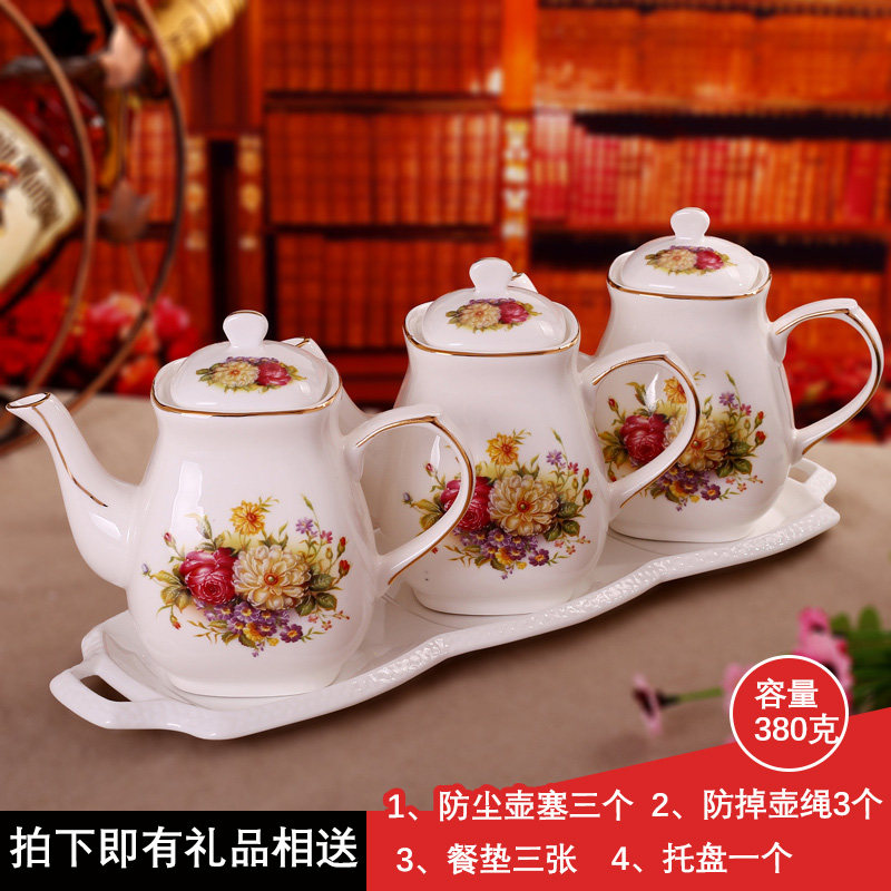 瓷美柯 陶瓷油壶调料瓶厨房漏油壶油瓶套装酱油瓶餐桌厨房用品,厨房/烹饪用具,油壶,淘宝优惠券,粉丝福利购,淘宝优惠卷