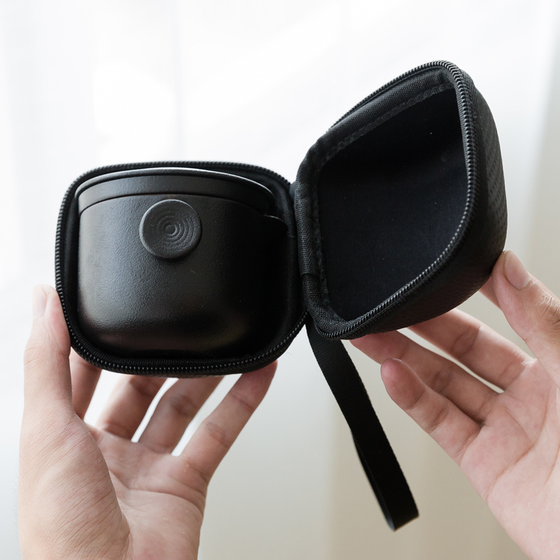 旅行茶具快客杯简约黑陶迷你一壶二杯便携办公过滤泡茶杯功夫茶具