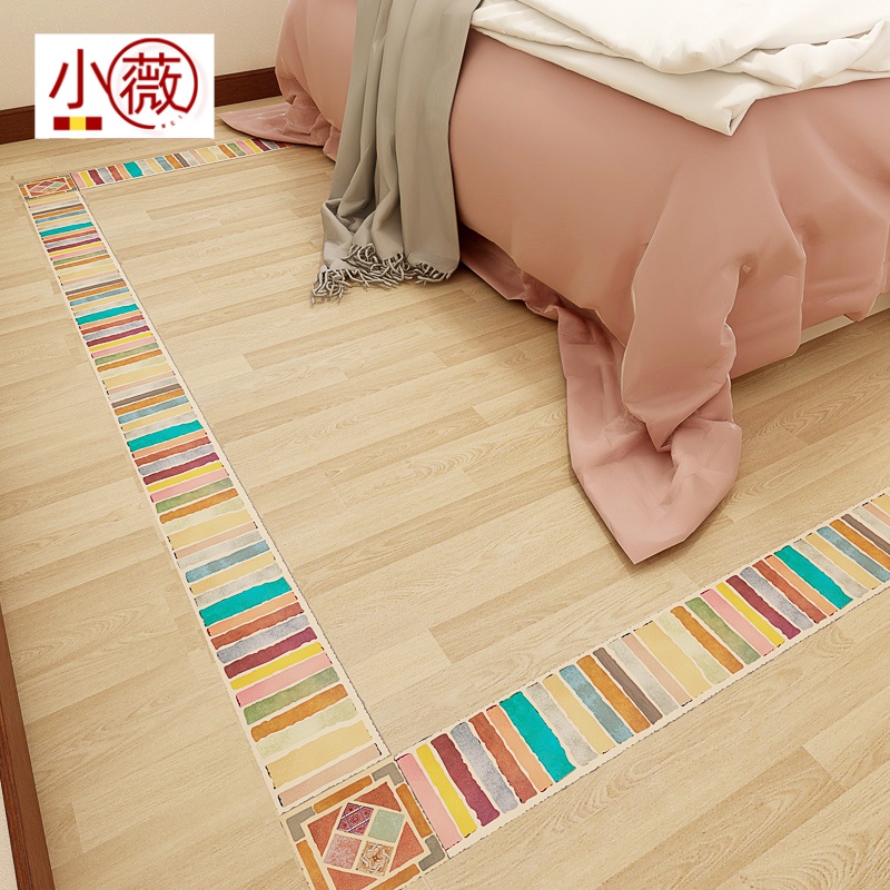 地砖贴脚花波导线贴纸波打线瓷砖过道客厅拼花地板砖个性花纹装饰