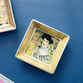 个 ee世界名画陶瓷烟灰缸首饰收纳盘 出口德国