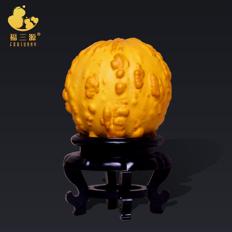 疙瘩葫芦把玩葫芦手把件天然文玩小手捻包浆兰州针刺烙画鸡蛋