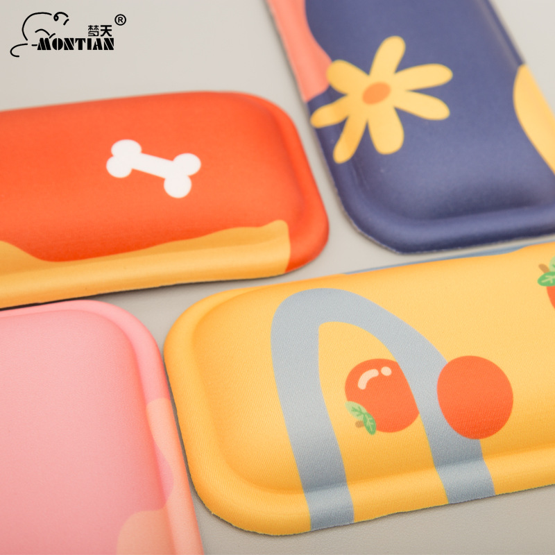 梦天创意键盘手托鼠标垫护腕软垫子女游戏加厚办公电脑硅胶手枕手