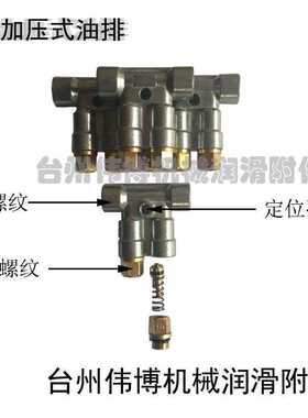 油排油路分配器 纺织机注塑机加工中心印刷机稀油定量加压分配阀