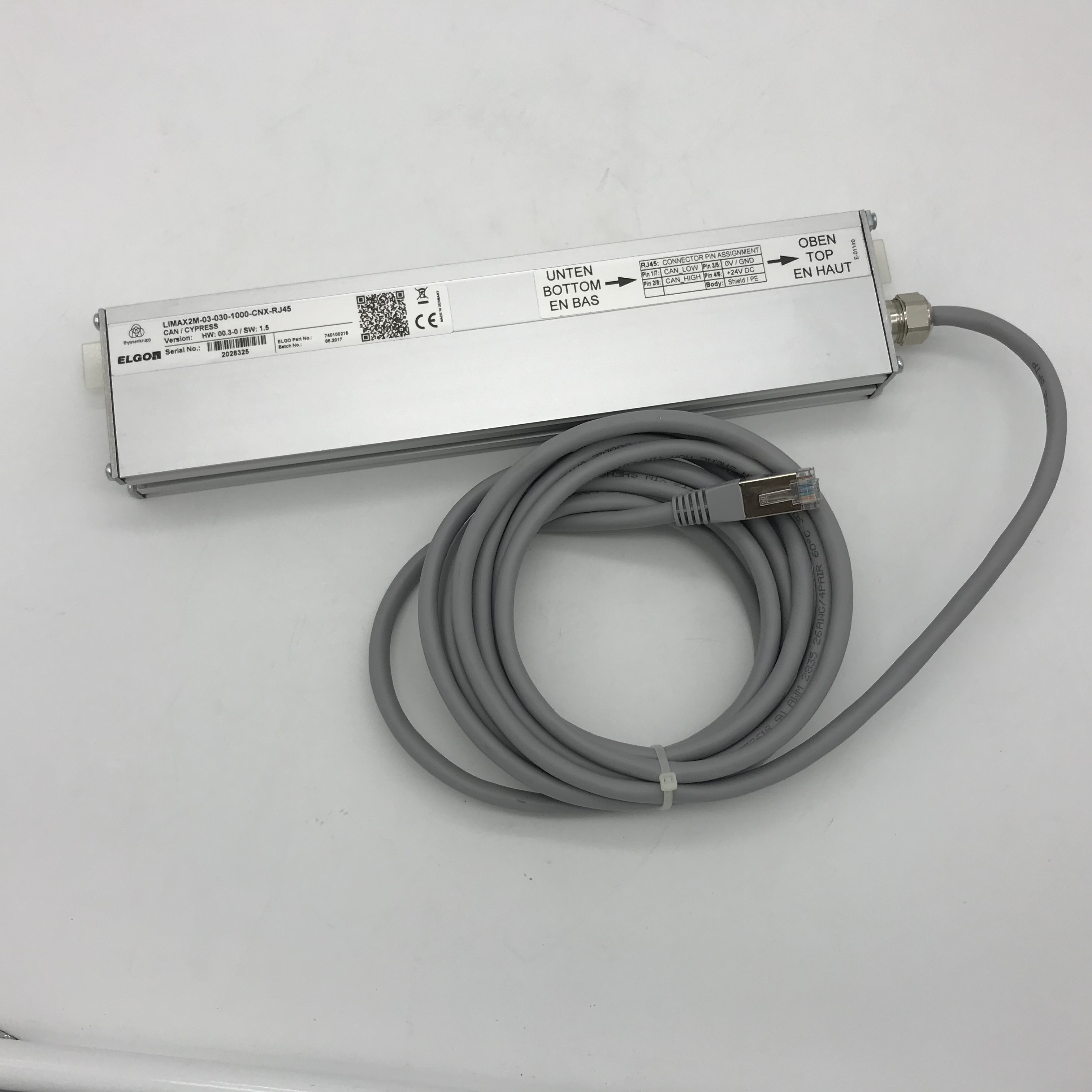 蒂森电梯位置传感器/平层感应器/LIMAX2M-03-030-1000-CNX-RJ45