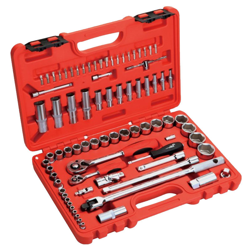 捷科工具公制套筒组套装汽车修理棘轮快速扳手车载工具多规格型号