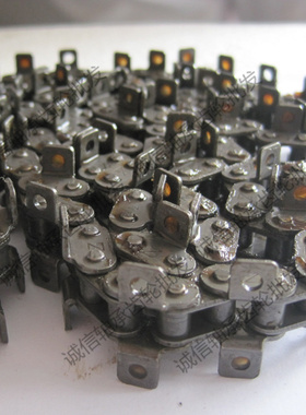 双耳链条4分链条 08B-1双边弯板链条 带耳链条 自强牌