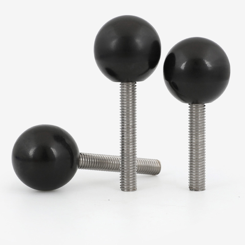 304不锈钢胶木球头手拧螺丝塑料球形螺栓球型手柄螺杆M4M5M6M8M10
