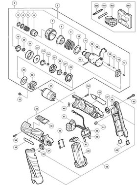 原日立原厂配件DB3DL2充电起子机开关总成齿轮螺丝批配件全新正品