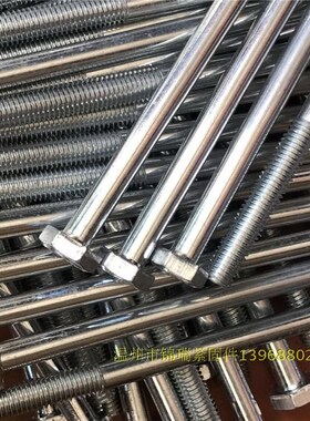 镀锌加长外六角螺丝超长螺栓特长螺杆M5X135X200X180X300X140X160