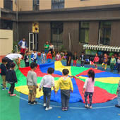 幼儿园米游戏伞拉力伞降落伞感统训练器材早教体育伞