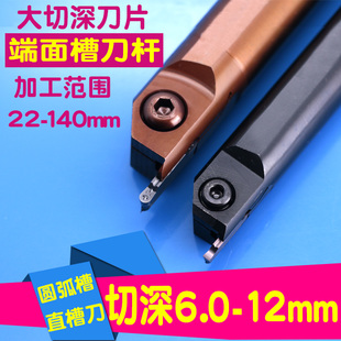 数控车刀内孔端面槽刀刀杆平面密封割槽机夹切刀车床不锈钢钢专用