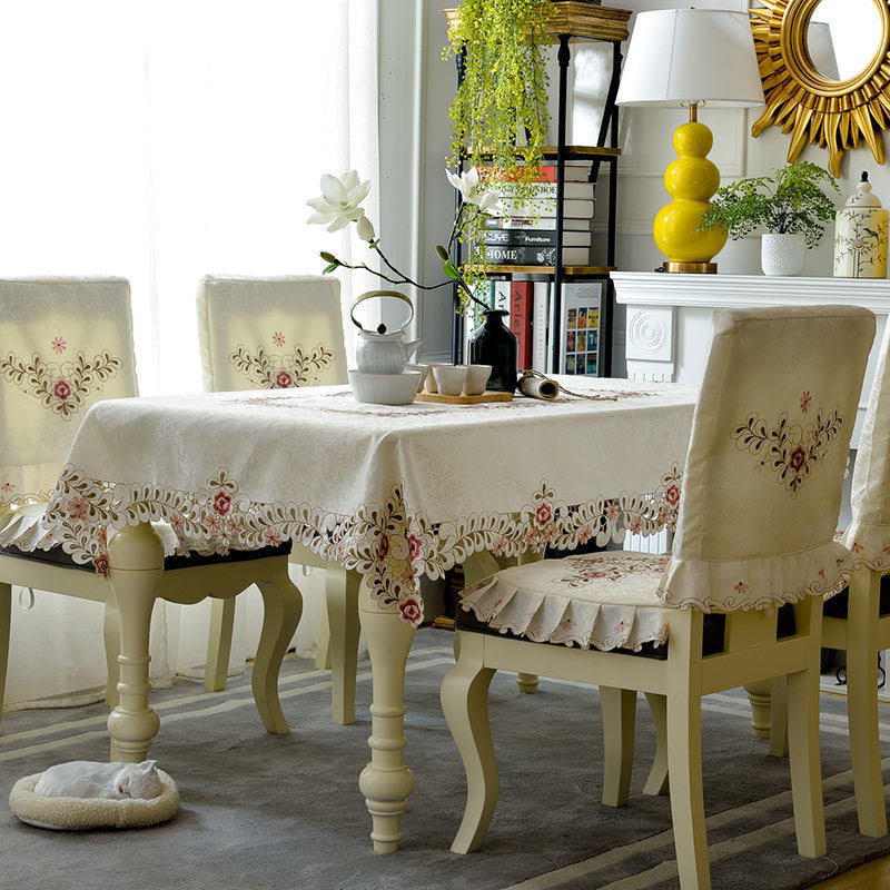 桌布布艺餐桌布家用椅垫装茶几布餐桌椅子罩台布棉麻小新