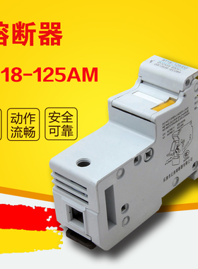 RT18-125AM 2P3P4P 125A 卡轨熔断器底座 22*58 R017底座