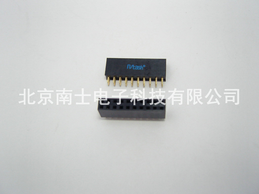 精工南士 镀金2*10P 20PIN双排座 双排母座 插座 间距2.54MM 环保
