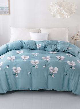 全棉被套单件180x22l0cm2.2x2.4米纯棉被罩220x240cm双人200X230c