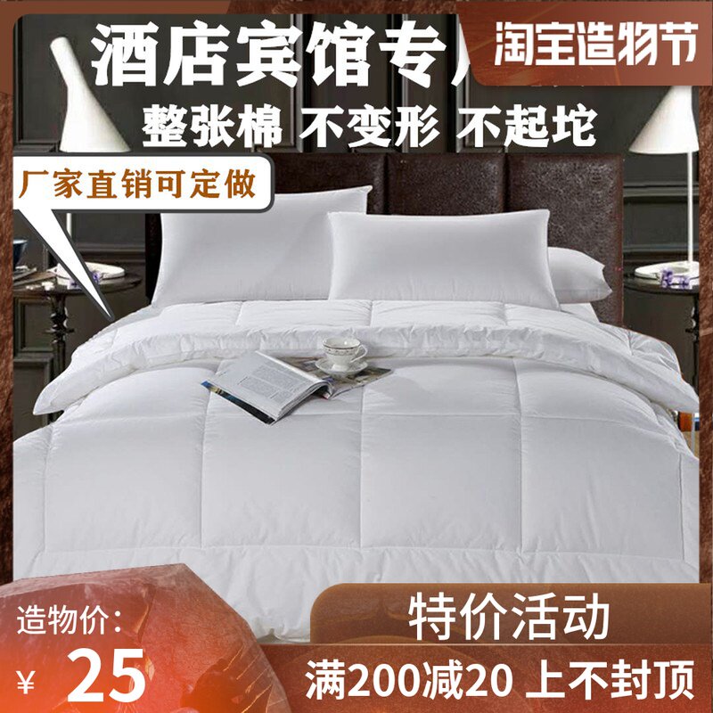 宾馆酒店空调夏凉被四季春秋被芯厚冬季被棉被丝棉单双人薄被褥子