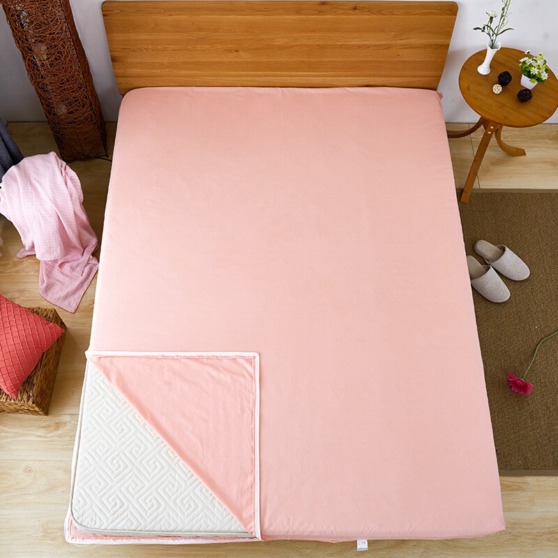 全棉全包拉链学生宿舍床垫套褥子垫被套纯棉被褥套防滑床罩单件,床上用品,床笠,淘宝优惠券,粉丝福利购,淘宝优惠卷