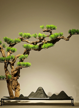 新中式摆件 禅意玄关创意风化木家居客厅办公室茶室送礼装饰摆件